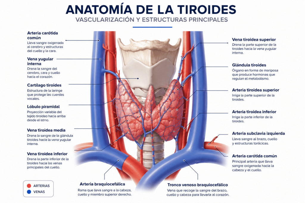 Conozca qué es la tiroidectomía total, cuándo se recomienda, riesgos, recuperación y cuidados. Información especializada por cirujano de cabeza y cuello.
